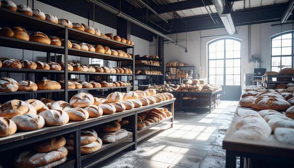 お洒落なパン屋 お洒落なパン屋の写真