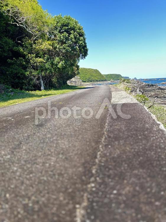 荒船海岸　海岸沿い 串本町の東端,熊野灘沿い,吉野熊野国立公園の写真素材