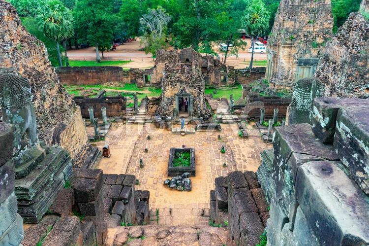 プレループ遺跡の風景 プレループ,アンコールワット,カンボジアの写真素材