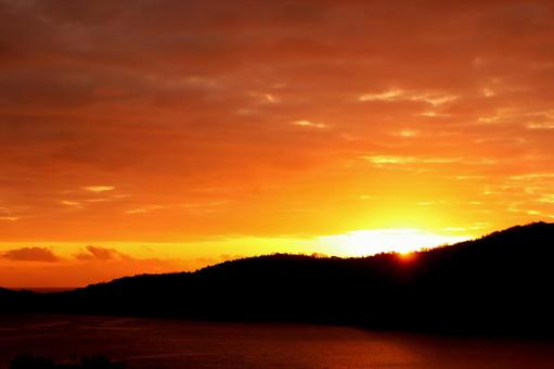 初日の出 日の出,初日の出,夜明けの写真素材