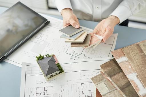 Asian interior designer thinking about home interior, JPG Asian interior designer thinking about home interior, interior designer, interior coordinator, architects, JPG