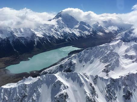 Photo, snow mountain, new zealand, snow, 