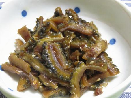 ゴーヤの佃煮 佃煮,ゴーヤ,苦瓜の写真素材