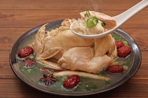 サムゲタン サムゲタン,韓国料理,コラーゲンの写真素材