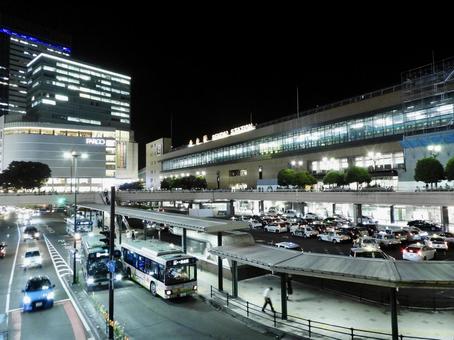 夜のJR仙台駅西口2 夜のJR仙台駅西口2 仙台駅,仙台市,東北新幹線の写真素材