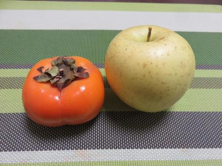 柿　林檎の写真