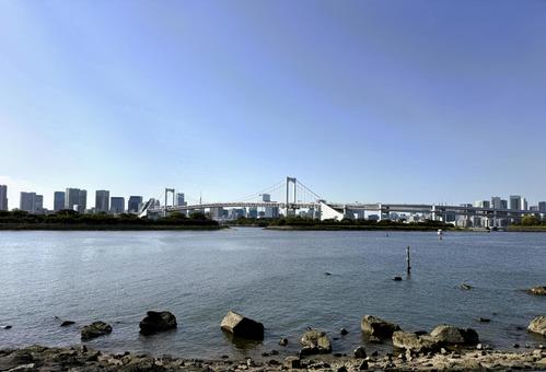 2025年春 昼間の東京お台場の風景 2025年春 昼間の東京お台場の風景 都心,さわやか,りんかい線の写真素材