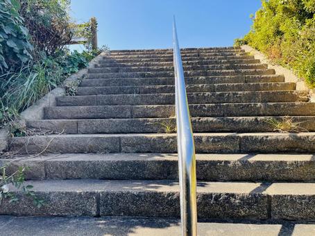 手すり付き階段 階段,手すり,上りの写真素材