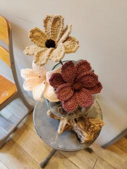 毛糸の花3 毛糸の花3の写真