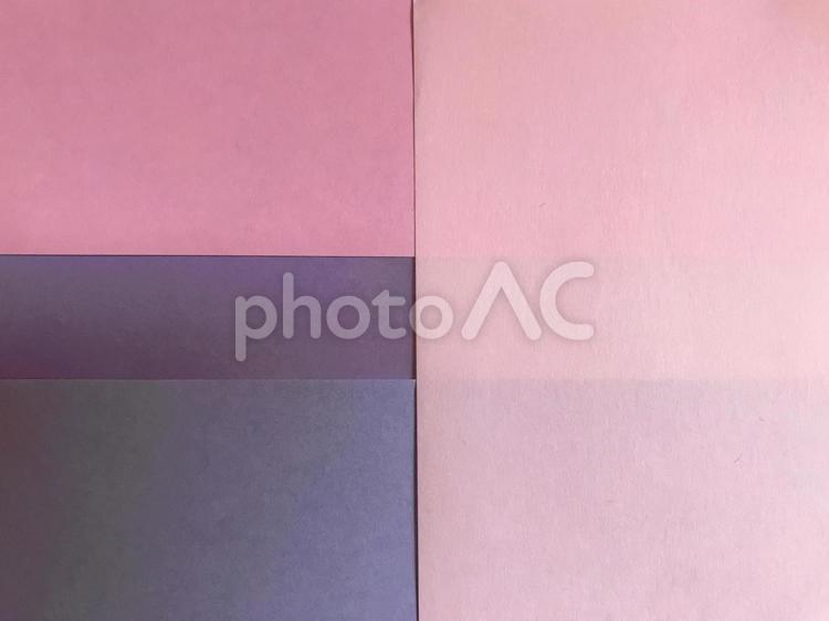 ピンク系の折り紙のグラデーション 和紙,千代紙,和柄の写真素材