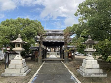 玉垂宮　元和鳥居・惣門 玉垂宮,福岡県久留米市,鳥居の写真素材