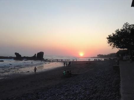 海と夕日 海と夕日の写真