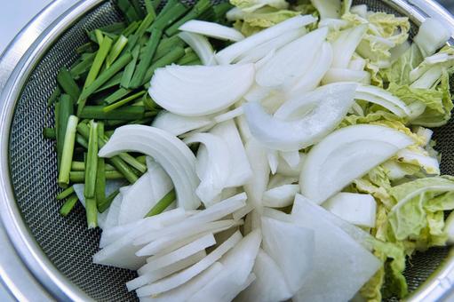 冬のお鍋の具材  冬のお鍋の具材  鍋,具材,野菜の写真素材