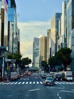 銀座四丁目交差点 銀座四丁目交差点 銀座,銀座4丁目,交差点の写真素材