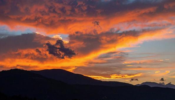 綺麗な夕陽 綺麗な夕陽の写真