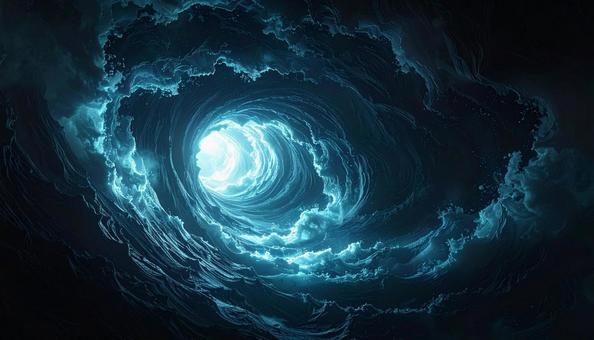 深淵へと続く光のトンネルの写真