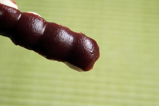 あんこ棒の和菓子 あんこ,和菓子,甘味の写真素材