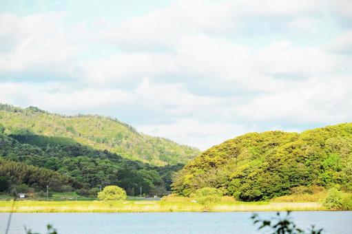 空と山 空と山の写真