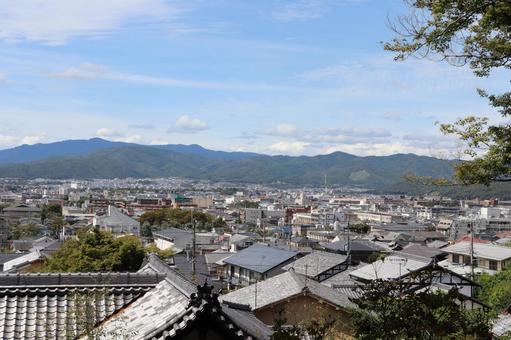 金福寺から見た京都市街風景 金福寺から見た京都市街風景 金福寺,風景,佛日山の写真素材