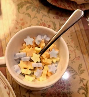 星形砂糖 砂糖,甘い,かわいいの写真素材