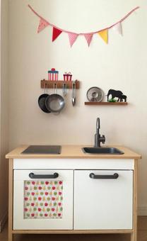 ままごとセット キッチン,おままごと,インテリアの写真素材