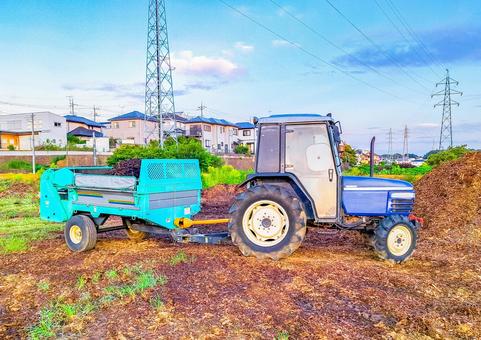 トラクター トラクター 農耕車,運搬,農業機械の写真素材