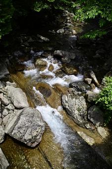 春の高賀渓谷 高賀渓谷,清流,水の写真素材