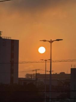 夕日ではなく朝日です 夕日ではなく朝日ですの写真