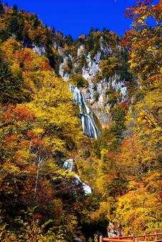羽衣の滝  羽衣の滝,天人峡,天人峡温泉の写真素材