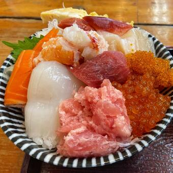 彩り豊かな海鮮丼 海鮮丼,海鮮,丼の写真素材
