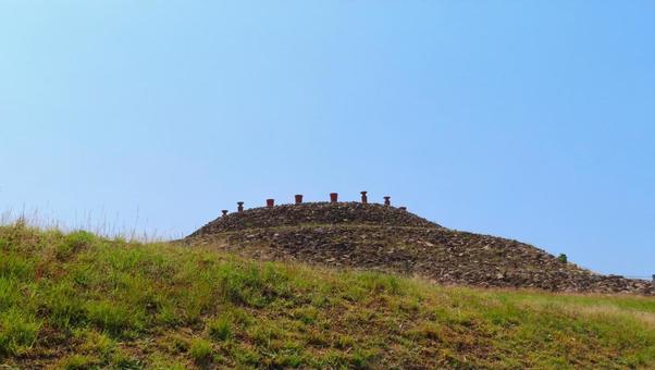 【山口県】柳井茶臼山古墳 【山口県】柳井茶臼山古墳 山口,古墳,前方後円墳の写真素材