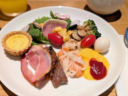 ホテルの朝食 モーニングプレート ホテルの朝食 モーニングプレートの写真