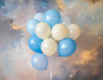 輝いている沢山のバルーン16の写真