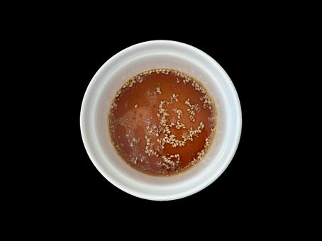 和風ダレ 和風ダレ,醤油,白胡麻の写真素材