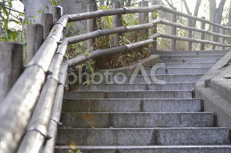 石段の曲がり角 石段,階段,曲がり角の写真素材