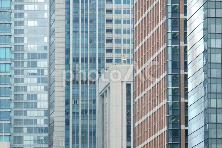 高層ビル群 ビル,密集,複数の写真素材