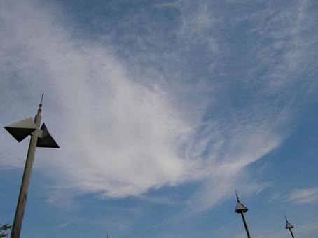 五月の雲-75 五月の雲,青空,空の写真素材