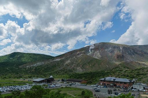 Photo, my wife little fuji, fukushima, summer, 