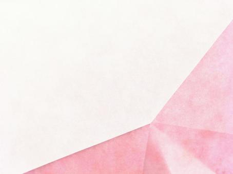 Three pink pieces of washi paper stacked on the bottom right of a white background, JPG Three pink pieces of washi paper stacked on the bottom right of a white background, JPG
