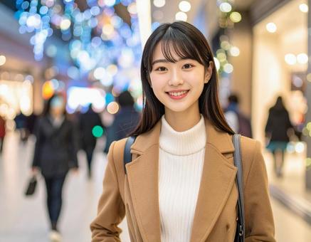 イルミネーションと彼女 イルミネーションと彼女の写真