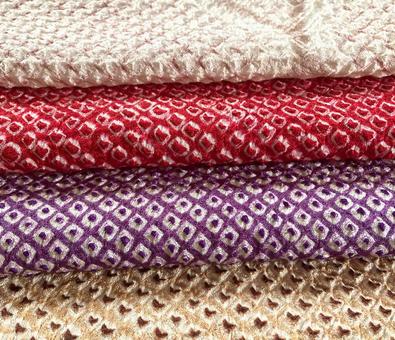 絞りの着物生地 裁縫,縫い物,着物の写真素材