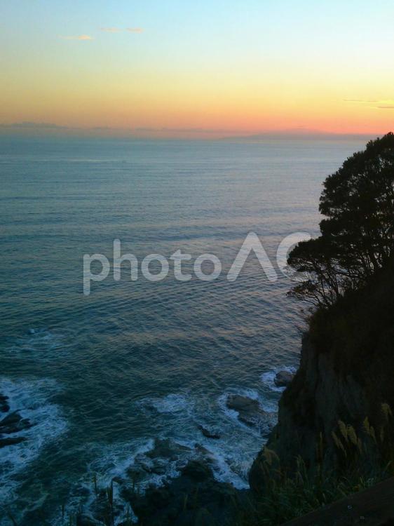 夕焼けの海岸3 海,夕焼け,海岸の写真素材