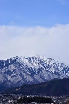 信州風景~雲かかる北アルプス爺ヶ岳~ 信州風景~雲かかる北アルプス爺ヶ岳~の写真