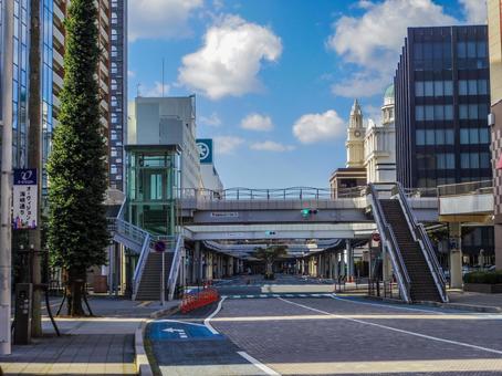 【山口県】下関市・下関駅エキマチ広場 下関駅,下関,下関市の写真素材
