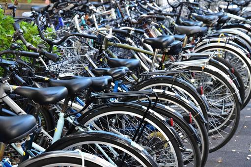 駐輪所 自転車,駐輪所,保管の写真素材