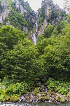 銀河の滝 層雲峡 銀河の滝 層雲峡 銀河の滝,滝,断崖絶壁の写真素材
