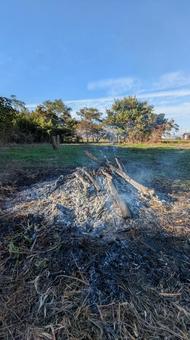 焚火 背景,景色,焚き火の写真素材