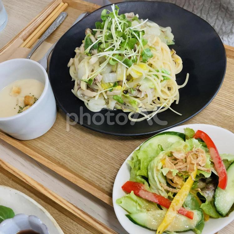 柚子胡椒ペペロンチーノの美味しいランチ ペペロンチーノ,柚子胡椒,パスタの写真素材