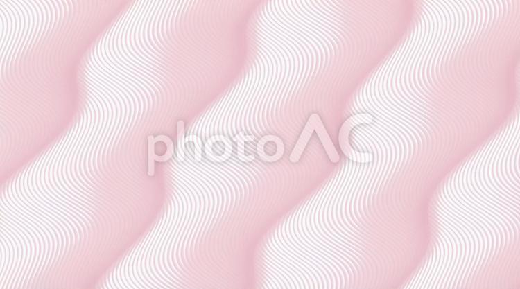 ピンク色の波線の有る背景画像 ピンク,うねり,抽象的の写真素材
