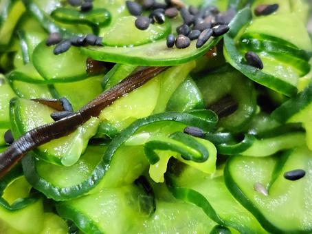 Photo, cucumber, vinegar, salt kelp, 